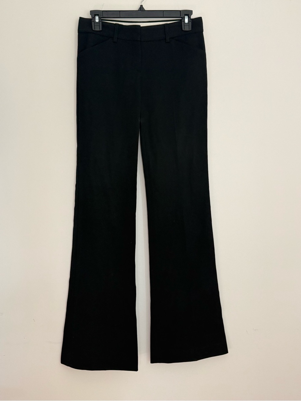 Theory Flare-Leg Tailored Trousers in Black – Size 0 - Picture 1 of 5